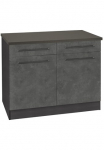 KOCHSTATION Spintelė &raquo;KS-Tulsa&laquo; 100 cm plotis 2 stalčiai 2 durys schwarzer Metallgriff MDF priekis