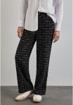 STREET ONE Kelnės &raquo;QR Straight Leg Boucl&eacute;&laquo; vasarinės kelnės su languotu ra&scaron;tu Boucl&eacute;