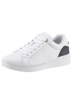 Tommy Hilfiger Sportbačiai platforminiu padu &raquo;ELEVATED ESSENTIAL COURT SNEAKER&laquo; su Kontrastbesatz an der Ferse Sportinio stiliaus batai pusbačiai Suvarstomi batai