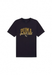PUMA Mar&scaron;kinėliai &raquo;CLASS GRAPHIC TEE&laquo; regul&auml;re forma sportlicher stilius su Grafik-Gummiprint trumpomis rankovėmis
