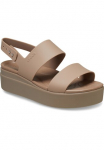 Crocs Basutės su platforminiu padu &raquo;Brooklyn Low Wedge&laquo; Sommerschuh sandalai Keilabsatz su stilingas Plateausohle