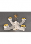 Albin Preissler Adventsleuchter &raquo;Weihnachtsstern Handwerkskunst i&scaron; dem Erzgebirge&laquo; &Oslash; 22 cm i&scaron; Buchenholz
