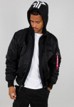 Alpha Industries Lakūno stiliaus striukė &raquo;MA-1 ZH Back Print&laquo; su gobtuvas Kunstfaser siauras forma