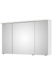 Saphir Spintelė su veidrodžiu &raquo;Serie 4005 Badezimmer-Spiegelschrank ir LED-Kranzbeleuchtung&laquo; Vonios spinta 120 cm plotis 3 durys 6 Glas-Einlegeb&ouml;den inkl Dūrų uždarymo sistema