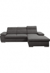 WERK2 Kampinė sofa &raquo;Palma moderni Sofa su miegojimo mechanizmu su Dėžutė patalynei L-Form B/T 282/185 cm&laquo; Kopfteile kočėlas komfortable Wellenunterfederung L-Form