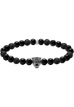 THOMAS SABO Аpyrankė &raquo;Black Cat Rutuliukas Armband&laquo; su Obsidian Zirkonia (synth.)