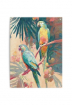 Reinders! Plakatas &raquo;Bird Party&laquo; Garten - Papagei - Ara - spalvota - Gr&uuml;n - Paveikslas ant drobės - Tiere -