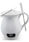 SWISSMAR Fondiu rinkinys &raquo;Indulge&laquo; Schokolade1 Keramikfondue 2 Fonduegabeln 1 Teelicht-Kerze