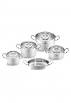 Fissler Puodų rinkinys &raquo;Original-Profi Collection&reg;&laquo; rinkinys Puodas 16/20/24 + puodas 20cm + Keptuvė 24cm 5 Stk. dalys Nerūdijančio plieno 18/10