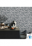 living walls Tapetai &raquo;DesignDrop vorgeleimte Tapetai Stein Ra&scaron;tuoti tapetai Grau Schwarz&laquo; matinis strukturiert tapetai vorgekleistert 3D-Optik dėl miegamojo kambario baldai Wohnzimmer K&uuml;che