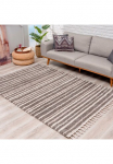 Carpet City Ilgo plauko kilimas &raquo;Pulpy 520&laquo; rechteckig 30 mm auk&scaron;tis besonders &scaron;velnus su kutai Streifen stilius