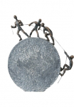 Casablanca by Gilde Dekoratyvinė figurėlė &raquo;Skulptur Lifting&laquo; Dekoracija auk&scaron;tis 36 cm su Spruchanh&auml;nger Wohnzimmer
