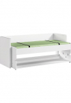 Vipack Viengulė lova &raquo;Denver 90/200 die 2 in 1 losjonas dėl das vaikų kambario baldų komplektas viel Funktion&laquo; B/H/T ca. 2165x1465x1095cm Dekor wei&szlig; schwenkbar zum ra&scaron;omasis stalas su gro&szlig;er Ra&scaron;omasis stalas ideal dėl nedidelis R&auml;ume