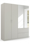 rauch Spinta &raquo;Kleiderschrank spinta Kabykla Ankleide PURE BY QUADRA SPIN&laquo; Breiten: 181/226/271 cm auk&scaron;tis 210 cm su veidrodis in puristischem Design Griffe alufarben pagamintas in GERMANY