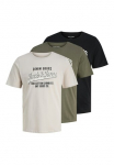 Jack & Jones Palaidinė apvalia i&scaron;kirpte &raquo;JJETHAN Mar&scaron;kinėliai SS CREW NECK 3PK MP NOOS&laquo; Rinkinys 3 Stk.