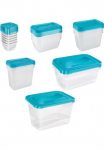 keeeper Maisto laikymo indai &raquo;fredo fresh&laquo; rinkinys 23 Stk. dalys rechteckig 90 - 2000 ml Unterteile ir Dangtis i&scaron; plastikas