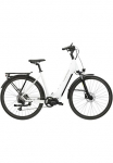 Kross &raquo; E-Trekkingrad Trans 5.0 28" wei&szlig; 9 G&auml;nge&laquo; 9 Gang microSHIFT ADVENT M619 Schaltwerk Kettenschaltung Mittelmotor 250 W dviratis Elektrofahrrad dėl Moterims ir Herren