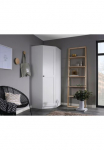 rauch Kampinė spinta &raquo;Kleiderschrank spinta Kabykla Ankleide kampinė spinta YLVA&laquo; Schenkelma&szlig;: 85x72 cm auk&scaron;tis 197 cm skandinavischer Style su Rahmenfront ir Knopfgriff pagamintas in GERMANY