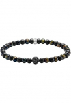 THOMAS SABO Аpyrankė &raquo;Talisman-Armband Obsidian ir Tigerauge&laquo; su Zirkonia (synth.) Tigerauge Obsidian