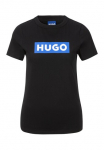 HUGO Blue Mar&scaron;kinėliai &raquo;Classic Tee&laquo; su apvalia i&scaron;kirpte Logodruck