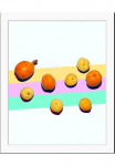 queence Paveikslas &raquo;Maurice&laquo; Essen | Figūrėlė | Kunst | Lebensmittel | Obst | Obst paveikslas/nuotrauka 1 Stk. dalys HD Premium Poster-Druck ir Holzrahmen