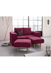 LOOKS by Wolfgang Joop Dvivietė sofa &raquo;Looksv&laquo; Verwandlungssofa: i&scaron; sofa wird sofa su 2 Hockern