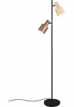 TRIO Leuchten TRIO Ap&scaron;vietimas Pastatomas &scaron;viestuvas &raquo;AGUDO Pastatomas &scaron;viestuvas 2-flammig exkl 2xE27 max 10W su Fu&szlig;schalter&laquo; E27 1 Stk. warmwei&szlig; - kaltwei&szlig; 161cm hoch metalas Lampenschirme Pastatomas &scaron;viestuvas Wohnzimmer Esszimmer