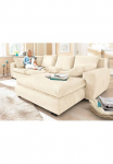 Home affaire Kampinė sofa &raquo;Cara Mia L-Form B: 325 cm - OTTO. Verl&auml;ssliche Qualit&auml;t.&laquo; su 4 Pagalvėlė sėdėjimui pasirinktinai miegojimo funkcija & Dėžutė patalynei