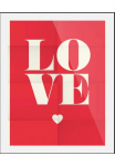 queence Paveikslas &raquo;Love Letter&laquo; Herz | Herzbilder | Liebesspr&uuml;che | Schriftz&uuml;ge 1 Stk. dalys gerahmt