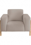 exxpo - sofa fashion Fotelis &raquo;Starr sodo krėslas Scandic Design su Sichtholz ant Armteil&laquo; im Scandinavian Design su Massive Holzf&uuml;&szlig;e frei im Raum stellbar