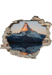 queence Sienos lipdukai &raquo;Matterhorn&laquo; Sienų lipdukai paveikslas selbstklebend 3D Wanddurchbruch