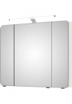 Saphir Spintelė su veidrodžiu &raquo;Serie 4005 Badezimmer-Spiegelschrank ir LED-Aufsatzleuchte&laquo; Vonios spinta 90 cm plotis 3 durys 6 Glas-Einlegeb&ouml;den ir Dūrų uždarymo sistema