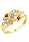 Firetti Žiedas &raquo;Schmuck Dovanų Silber 925 žiedas Multi&laquo; Amethyst Blautopas (beh) Citrin Granat Peridot Zirkonia (synth.)