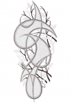 W. Reuter & Sohn - Plauener Spitze&reg; Lango dekoracija &raquo;Fensterbild "Ornament" farbig&laquo;