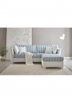 Home affaire Kampinė sofa &raquo;CALIFORNIA&laquo; maritimer Landhausstil Kampinė sofa Kojų kėdutė i&scaron; kairės / i&scaron; de&scaron;inės montierbar