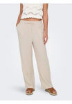 ONLY Laisvos kelnės &raquo;ONLSIESTA MW PULL-UP LINEN BL PNT NOOS&laquo; vasarinės kelnės su linas
