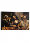 Reinders! Paveikslas &raquo;Girls Night Out&laquo; Home Office - Perlenm&auml;dchen - Mona Lisa - Frida Kahlo - Braun - MDF