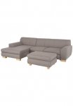 Home affaire Kampinė sofa &raquo;Nika L-Form&laquo; Kampinė sofa Struktur smulkus arba Melrose/Struktur su miegojimo funkcija