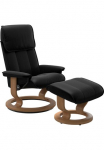Stressless&reg; Atpalaiduojanti kėdė &raquo;Admiral&laquo; rinkinys Atpalaiduojanti kėdė ir Kojų kėdutė su Classic Base Gr&ouml;&szlig;e M & L karkasas Eiche