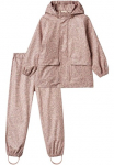 WHEAT Striukė nuo lietaus &raquo;Rainwear Ola rinkinys&laquo; rinkinys 2 Stk. dalys su gobtuvas su Lietaus kelnės Neper&scaron;lampanti striukė su teilweise verschwei&szlig;ten siuvinėjimas