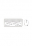 Hama Tastatur- ir Maus-Set &raquo;Kabelloses Tastatur-Maus-Set "WKM-500"&laquo; (Multi Device 2x BLUETOOTH&reg; belaidžio ry&scaron;io technologija 1x Funk DE wei&szlig; klein)