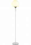 GLOBO LIGHTING Pastatomas &scaron;viestuvas &raquo;MAXY&laquo; E27 1 Stk. Stehleuchte/Glas opal/Glas Dekorillen/wei&szlig;/Wohnzimmer/Schlafzimmer
