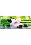 Artland Stiklinis paveikslas &raquo;Spa Steine Bambukas Zweige Orchidee&laquo; Zen 1 Stk. dalys in padėties dydžiai
