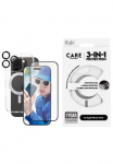 CARE by PanzerGlass Apsauginis stiklas ekranui &raquo;3-in-1 Protection Ceramic Glass Kickstand Dėklas Lens Cover&laquo; dėl Apple iPhone 16 Pro Apsauginė plėvelė ekranui Apsauginė plėvelė ekranui Bildschirmschutz kratz- & sto&szlig;fest