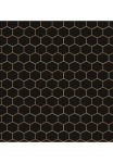 WOW Tapetai &raquo;Hexagon Geo&laquo; geometrisch aufgesch&auml;umt juoda spalva - 10m x 52cm