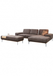 W.SCHILLIG Kampinė sofa &raquo;run Designsofa su puikus Sitzkomfort bequem L-Form&laquo; su eleganti&scaron;kas Holzsockel F&uuml;&szlig;e in Silber matinis plotis 279 cm