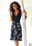 Beachtime Suknelė &raquo;mit bedrucktem Rockteil Palaidinė in susiaučiamo tipo Sommerkleid&laquo; be ki&scaron;enė formas pabrėžianti suknelė su marginta gėlėmis suknelė plonomis petne&scaron;ėlėmis suknelė