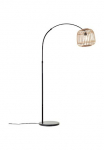 Brilliant &Scaron;viestuvas &raquo;Nikka&laquo; E27 1 Stk. su Rattan-Schirm 171 cm auk&scaron;tis E27 Metall/Rattan schwarz/natur