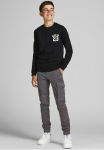 Jack & Jones Junior Ki&scaron;eninės kelnės &raquo;JPSTPAUL JJFLAKE 542 ASPHALT NOOS JNR&laquo;