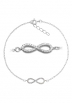 Firetti Аpyrankė &raquo;Schmuck Dovanų Silber 925 rankos papuo&scaron;alas apyrankė grandinėlė Infinity&laquo; pagamintas in Germany - su Zirkonia (synth.)